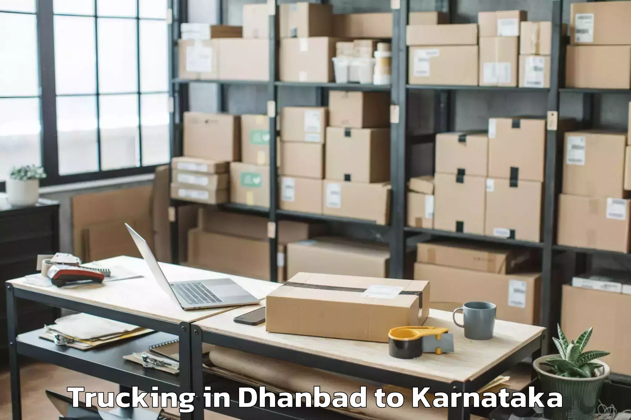 Easy Dhanbad to Konanur Trucking Booking